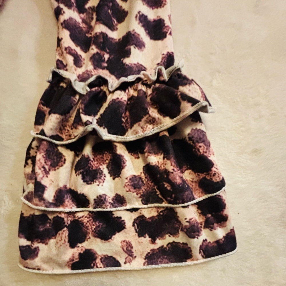 Leopard Print Kids Flared Bottoms 18-24 month NWOT - Picture 2 of 3